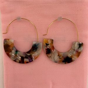 Loft Marbleized Pull Through Earrings